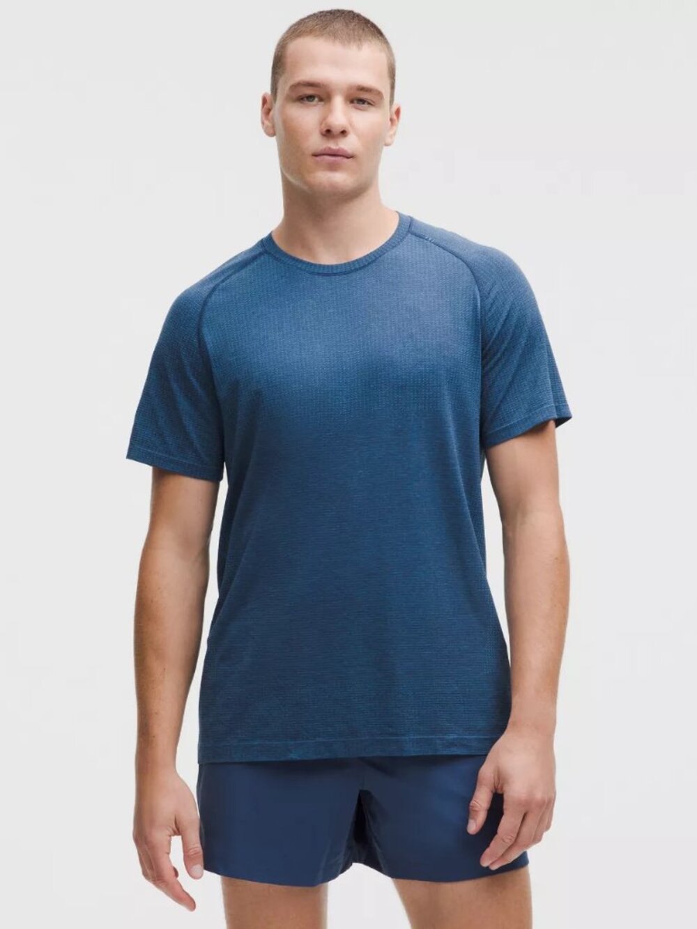 *NWT Lululemon Men's Metal Vent Tech Short-Sleeve Shirt - Chalk Blue